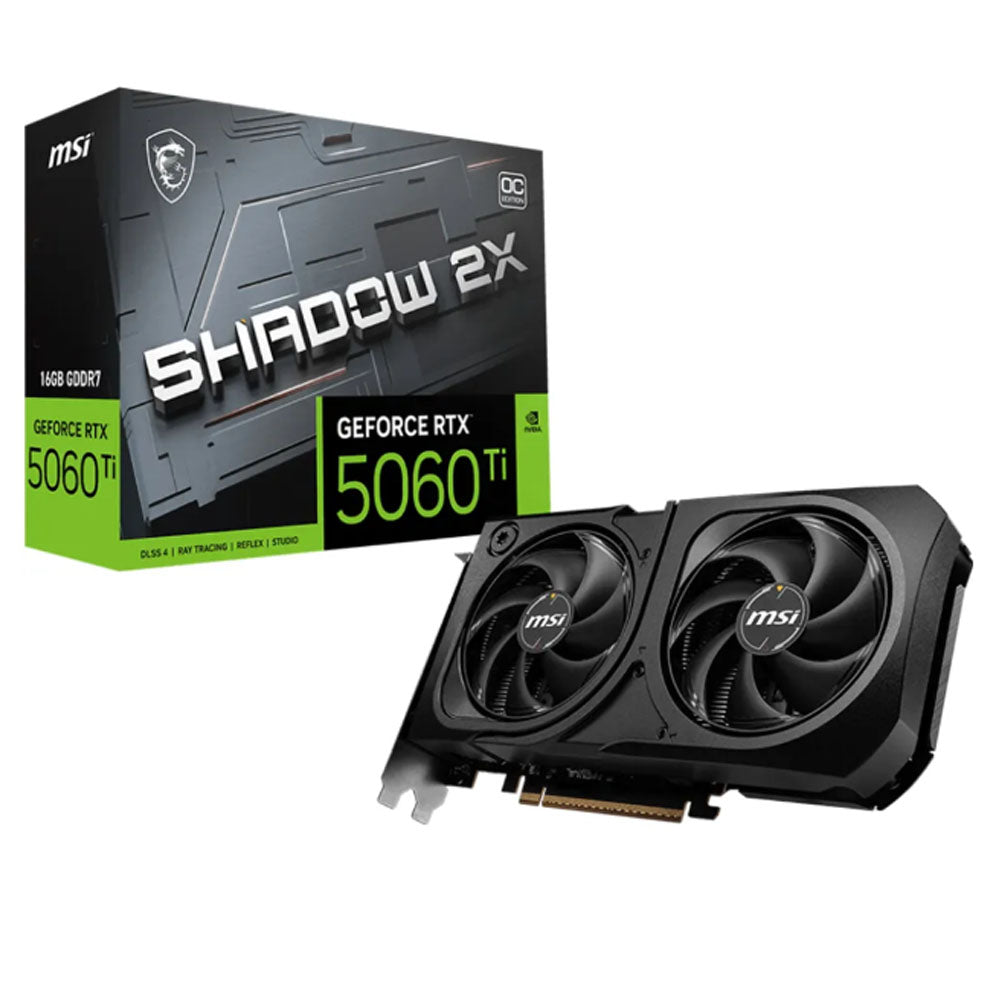 MSI GEFORCE RTX 5060 TI SHADOW 2X PLUS —