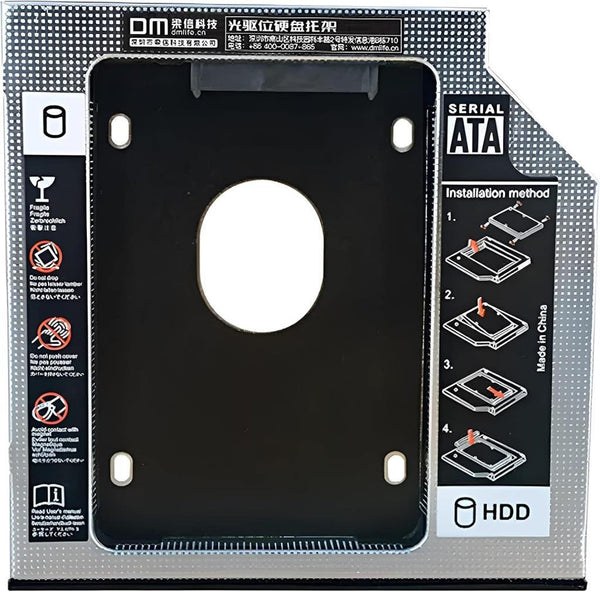DM DW95S 9.5mm SATA 3.0 2.5" inch SSD HDD Laptop Caddy Kızak Kutusu