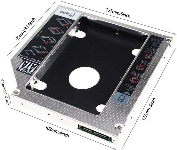 Codegen 9.5mm Notebook Slim 2.5" Sata HDD ve SSD Disk Kutusu (CDG-HDC-095)
