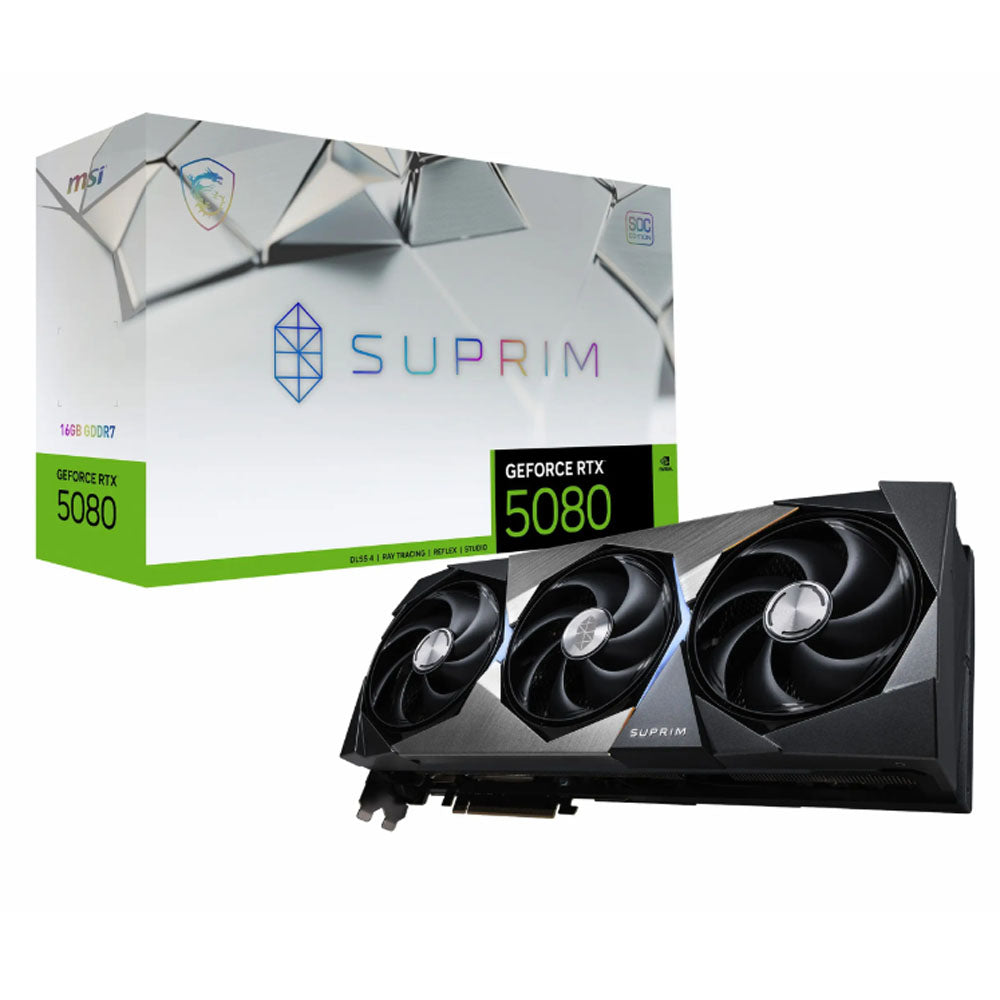 MSI GeForce RTX 5080 SUPRIM SOC DLSS 4