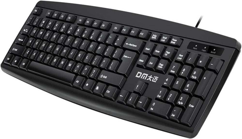 DM K10 Siyah Kablolu İngilizce Q Klavye