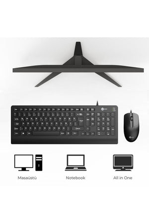 Lenovo Lecoo CM103 Kablolu Klavye Mouse Seti