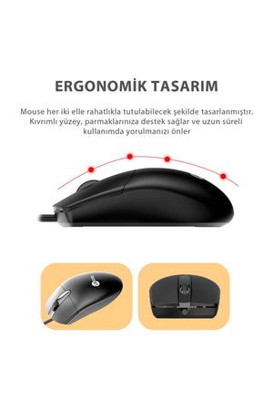 Lenovo Lecoo CM103 Kablolu Klavye Mouse Seti
