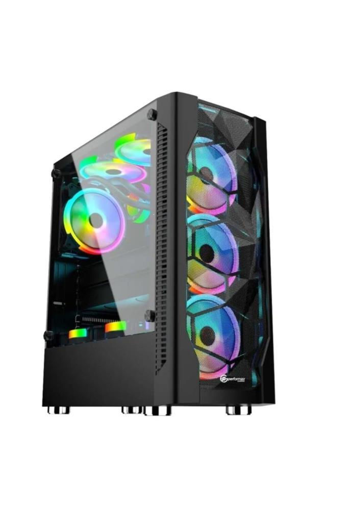 Performax 650w 80+ Bronze Inferno Bl-650b 4x Rgb Fanlı Gamıng Mıd-tower Kasa Teşhir