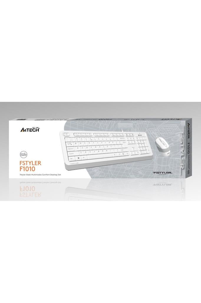 A4Tech F1010 Beyaz Klavye Mouse Outlet