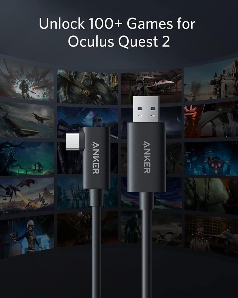 Anker 712 USB-C 5m Fiber Optik Kablo