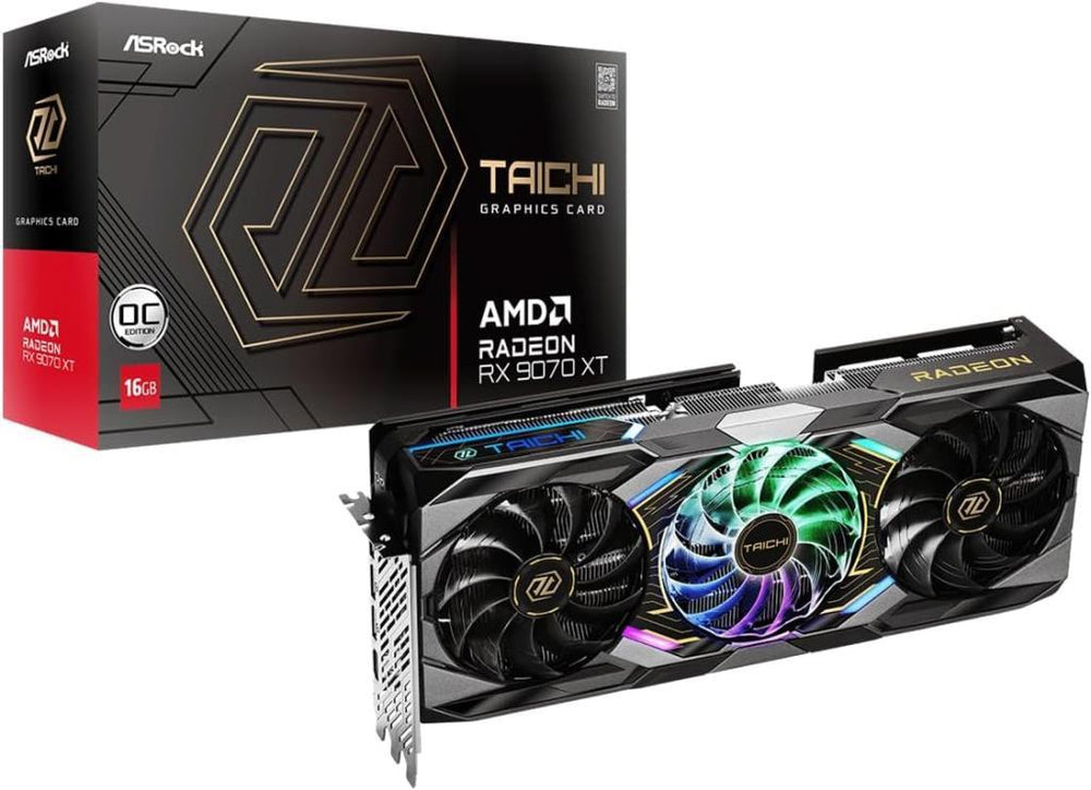 Asrock RX 9070 XT Taichi OC 256 Bit GDDR6 16 GB Ekran Kartı Teşhir