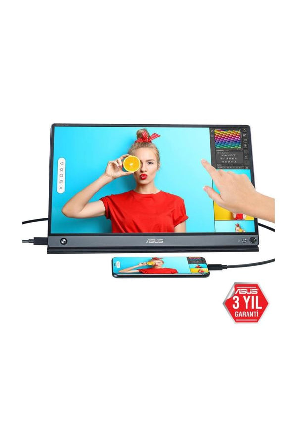 Asus ZenScreen Touch MB16AMT 15.6" 5 ms Full HD IPS 60 Hz Dokunmatik Taşınabilir Monitör