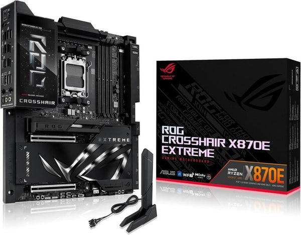 ASUS ROG CROSSHAIR X870E EXTREME AMD X870 AM5 DDR5 9000 HDMI 2xUSB4 5x M2 USB3.2 WiFi 7 + BT AURA RGB 10Gbit + 5Gbit LAN EATX 20+2+2 Güç Aşamaları, Anakart