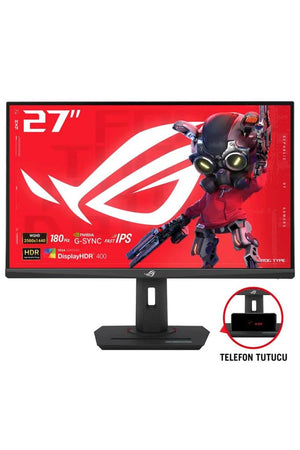 Asus ROG Strix XG27ACS Siyah 27" 1 ms 2K Pivot IPS 180 Hz Oyuncu Monitörü Teşhir
