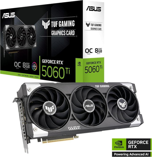 Asus RTX 5060 TI TUF Gaming OC Edition TUF-RTX5060TI-O8G-GAMING 128 Bit GDDR7 8 GB Ekran Kartı Outlet