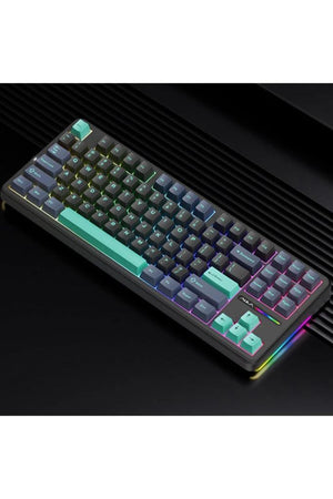 Aula F87 Siyah RGB TKL V4 Linear Switch Kablolu/Kablosuz Mekanik Oyuncu Klavyesi Teşhir