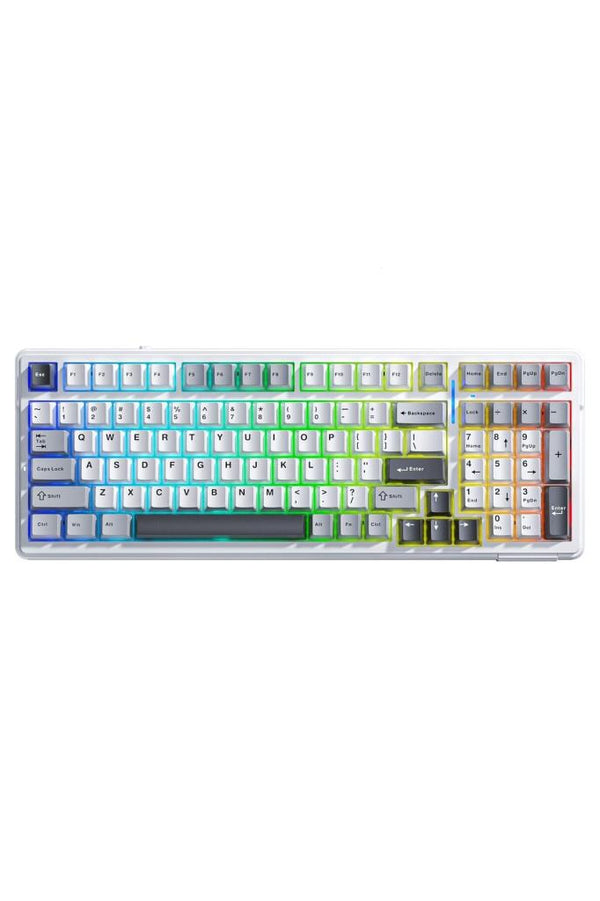 Aula F99 Gri RGB GrayWood V3 Switch Kablolu/Kablosuz Mekanik Oyuncu Klavyesi Teşhir