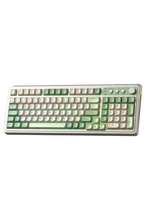 Aula S99 Retro Yeşil RGB %96 Kablolu/Kablosuz Oyuncu Klavyesi Teşhir