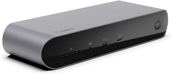 Belkin Thunderbolt 4 Dock Pro, Tek 8K 60hz, Çift 4K Ekran Uyumlu, 2 x Thunderbolt 4 Bağlantı Noktası, 2 x HDMI Bağlantı Noktası, 90W Güç Dağıtım PD, Ses Girişi/Çıkışı