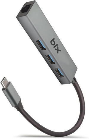 Bix Bxc06hb Type-c'den 3 Bağlantı Noktalı Gigabit Ethernet Usb 3.2 Hub - Teşhir