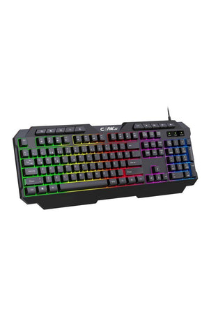 Claw's Astral K1 Rainbow Işıklandırmalı 104+10 Multimedya Tuşlu Full Set Dizilim Membran Gaming Oyuncu Klavyesi Outlet