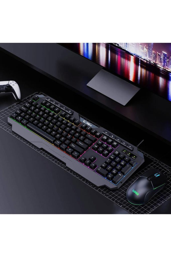 Claw's Astral K1 Rainbow Işıklandırmalı 104+10 Multimedya Tuşlu Full Set Dizilim Membran Gaming Oyuncu Klavyesi Outlet