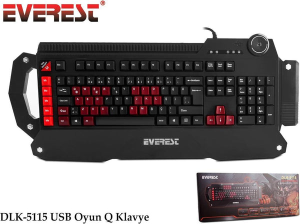 Everest DLK-5115 Siyah USB Makrolu Gaming Q Multimedia Klavye