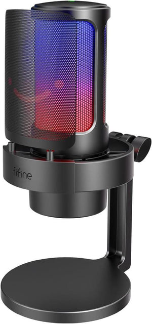 Fifine Ampligame A8 Siyah RGB USB Yayıncı Mikrofonu