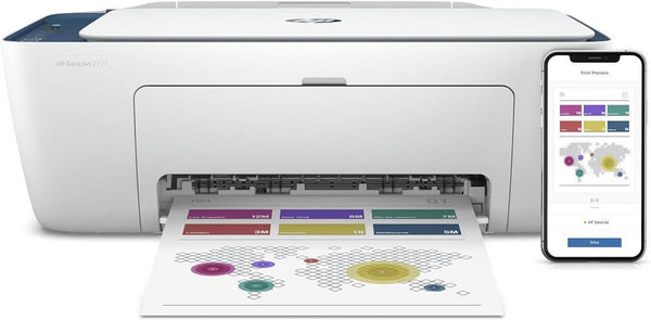 HP DeskJet 2721 7FR54B Wi-Fi + Tarayıcı + Fotokopi Renkli Çok Fonksiyonlu Mürekkep Püskürtmeli Yazıcı Teşhir