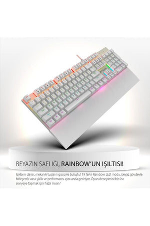 Inca IKG-456 Blue Switch Kablolu Mekanik Oyuncu Klavyesi Teşhir