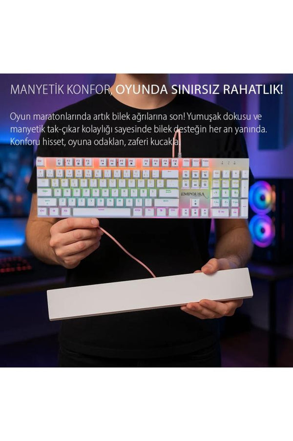 Inca IKG-456 Blue Switch Kablolu Mekanik Oyuncu Klavyesi Teşhir