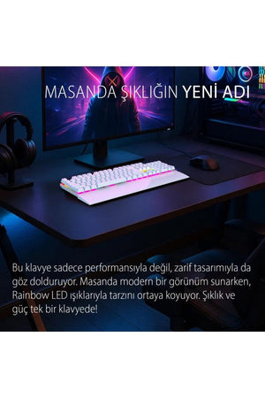 Inca IKG-456 Blue Switch Kablolu Mekanik Oyuncu Klavyesi Teşhir