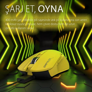 Inca IMG-328MX Şarjlı Optik Kablolu/Kablosuz Oyuncu Mouse