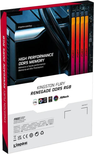 Kingston Fury Renegade RGB 48 GB (2x24) 7200 MHz DDR5 CL38 KF572C38RSAK2/48 Ram