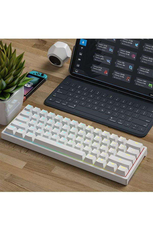 Leaven K-620 Ayrılabilir Type-C Kablolu Red Switch Hot Swap Mekanik Klavye Teşhir