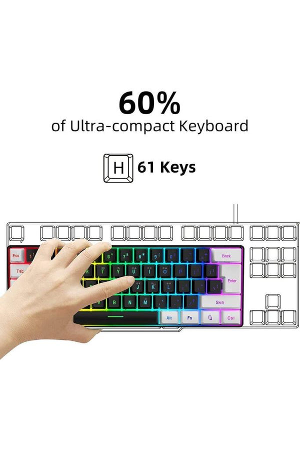 Leaven K-620 Ayrılabilir Type-C Kablolu Red Switch Hot Swap Mekanik Klavye Teşhir