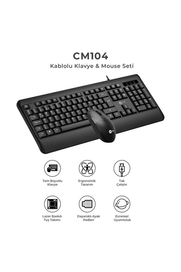 Lenovo Lecoo CM104 Klavye Mouse Set