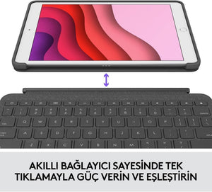 LOGITECH COMBO TOUCH DOKUNMATİK PANELLİ KLAVYELİ KILIF GRİ IPAD PRO 12.9 INC 5. GEN. 920-010186 Outlet