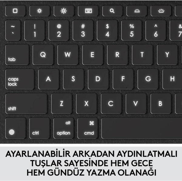 LOGITECH COMBO TOUCH DOKUNMATİK PANELLİ KLAVYELİ KILIF GRİ IPAD PRO 12.9 INC 5. GEN. 920-010186 Outlet