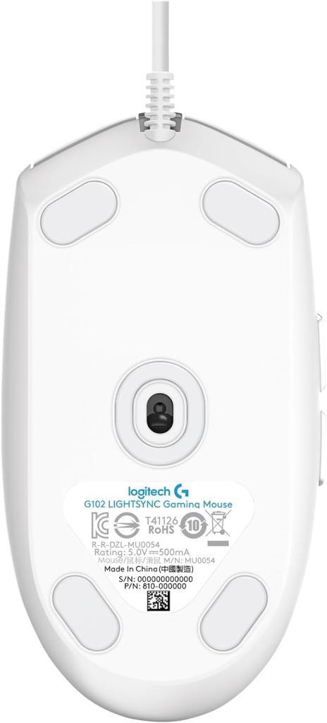 Logitech G102 910-005824 Beyaz Lightsync Optik Kablolu Oyuncu Mouse