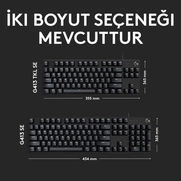 Logitech G413 TKL SE 920-010564 Tactile Switch Kablolu Mekanik Oyuncu Klavyesi