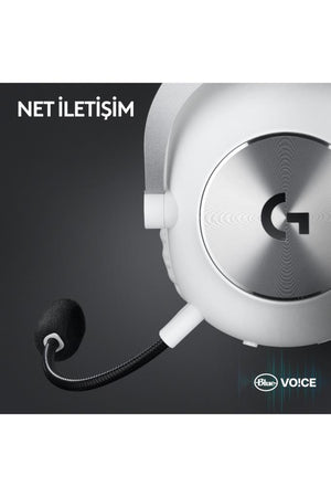 Logitech G Pro X 2 Lightspeed Beyaz 7.1 Kablolu/Kablosuz Kulak Üstü Oyuncu Kulaklığı
