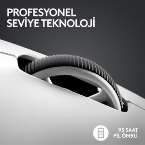 Logitech G PRO X Superlight 2 910-006639 Beyaz Lightspeed Hero Şarjlı Optik Kablosuz Oyuncu Mouse