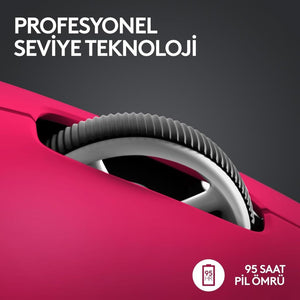 Logitech G PRO X Superlight 2 910-006798 Pembe Lightspeed Hero Şarjlı Optik Kablosuz Oyuncu Mouse