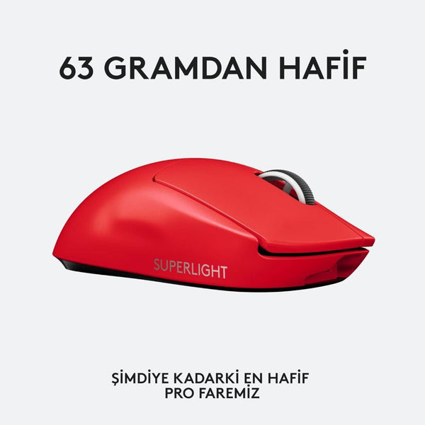 Logitech G Pro X Superlight Kırmızı Mouse