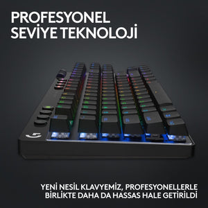 Logitech G Pro X TKL 920-012136 Siyah RGB Tactile Switch Kablolu/Kablosuz Mekanik Oyuncu Klavyesi Teşhir