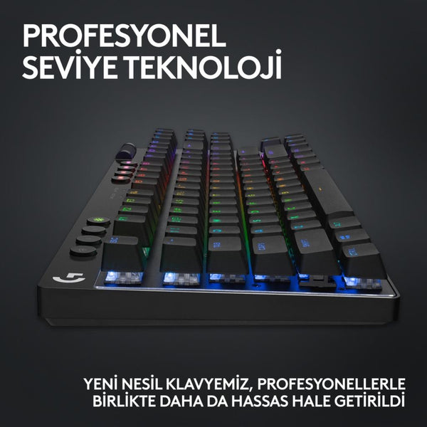 Logitech G Pro X TKL 920-012136 Siyah RGB Tactile Switch Kablolu/Kablosuz Mekanik Oyuncu Klavyesi Teşhir