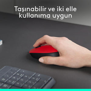 Logitech M171 910-004641 Kırmızı Optik Kablosuz Mouse