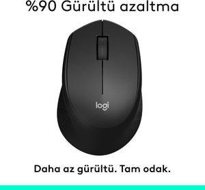 Logitech M330 Silent Plus 910-004909 Siyah Sessiz Optik Kablosuz Mouse