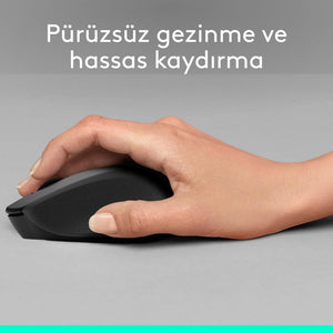 Logitech M330 Silent Plus 910-004909 Siyah Sessiz Optik Kablosuz Mouse