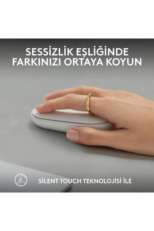 Logitech Pebble 2 M350S 910-007013 Beyaz Sessiz Optik Kablosuz Mouse