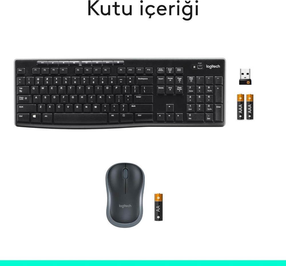 Logitech MK270 Kablosuz Set Outlet