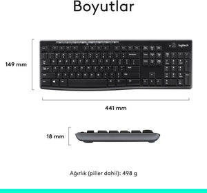 Logitech MK270 Kablosuz Set Outlet
