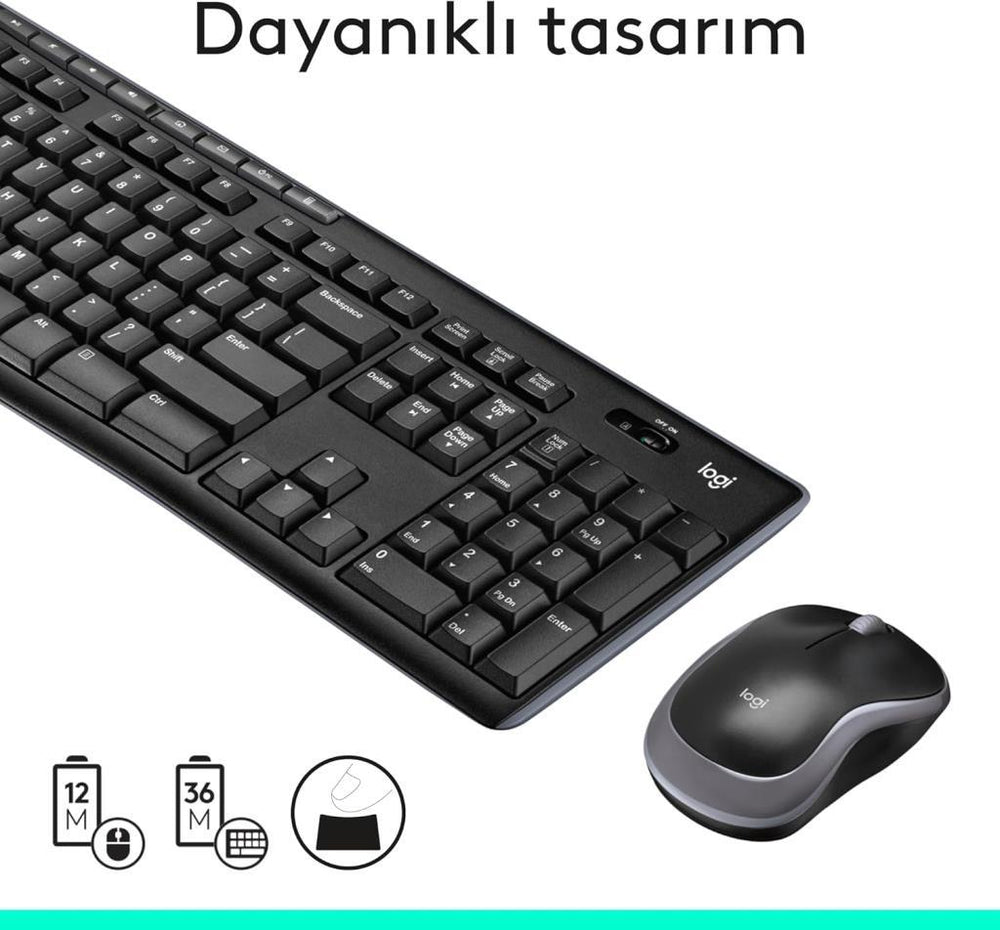 Logitech MK270 Kablosuz Set Teşhir